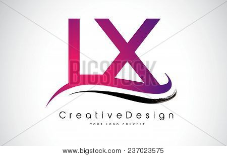 Lx L X Letter Logo Design In Black Colors. Creative Modern Letters Vector Icon Logo Illustration.