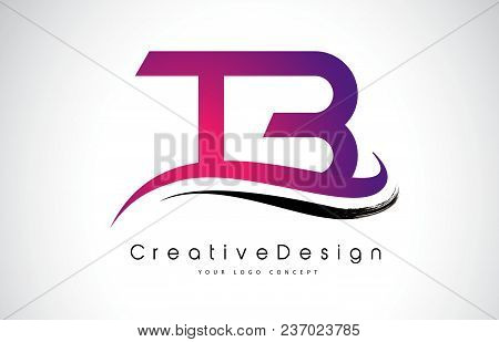 Tb T B Letter Logo Design In Black Colors. Creative Modern Letters Vector Icon Logo Illustration.