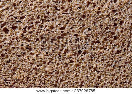 Fresh Brown Bread Close-up Textured Macro Background