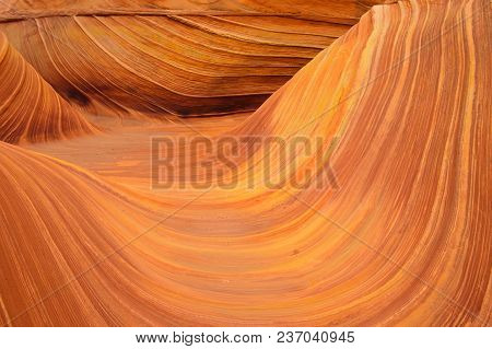 Famous Rock Formation In Pariah Canyon - Arizona Wave. Vermilion Cliffs National Monument In Arizona