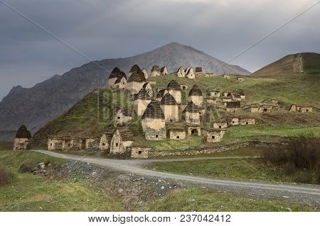 Alanian Necropolis Outside The Village Of Dargavs, Called 