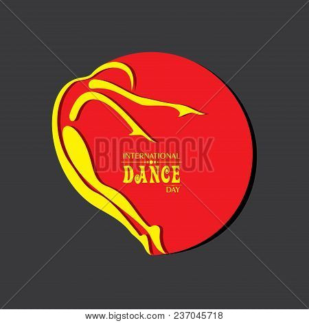 Vector Illustration Of International Dance Day, Design For Flyers, Magazines And Commercial Banners.