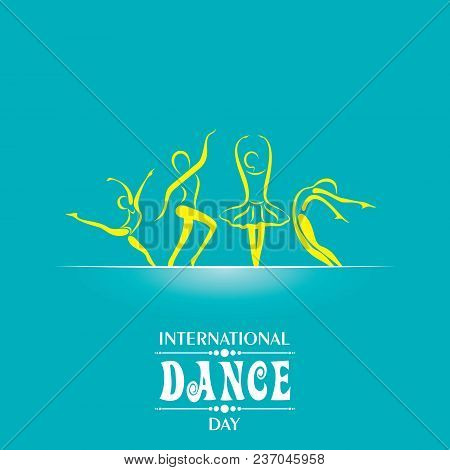 Vector Illustration Of International Dance Day, Design For Flyers, Magazines And Commercial Banners.