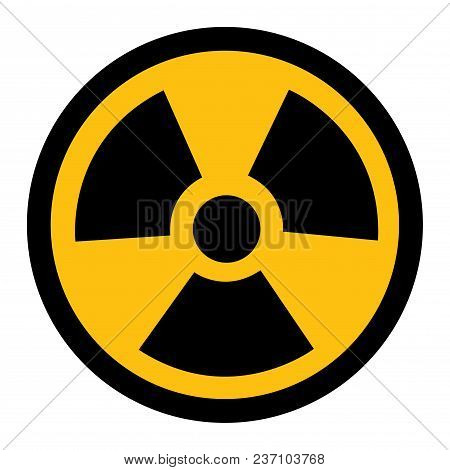 Radiation Traditional Hazard Symbol, Vector Illustration, Isolate White Background