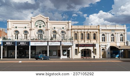 Kalgoorlie, Australia - January 27, 2018: Historic Buildings Of The City Of Kalgoorlie On January 27