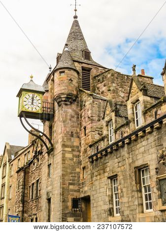 The Old Tolbooth, Medieval Building Which Is More Than 400 Years Old. Edinburgh, Scotland, Uk