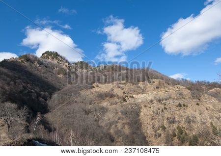 Mountain Slope In The North Caucasus Mountains