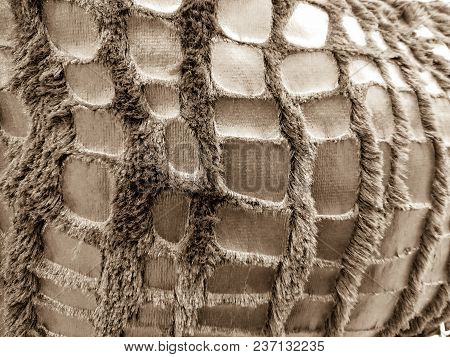 Wool Fabrics. The Brown Wool. Wool Is Soft.