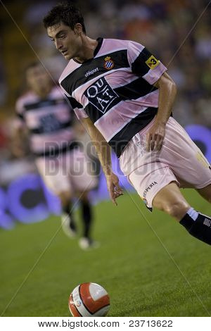 สเปนลีแข่งขันฟุตบอลหรือฟุตบอลในยุโรป - บาเลนเซีย vs Espanyol - Octuber 2007 - 2007-2008 