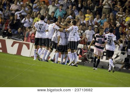 สเปนลีแข่งขันฟุตบอลหรือฟุตบอลในยุโรป - บาเลนเซีย vs Espanyol - Octuber 2007 - 2007-2008 