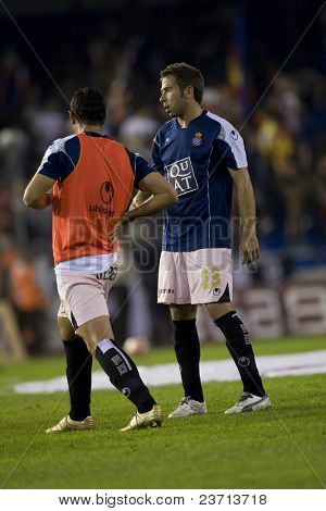 สเปนลีแข่งขันฟุตบอลหรือฟุตบอลในยุโรป - บาเลนเซีย vs Espanyol - Octuber 2007 - 2007-2008 