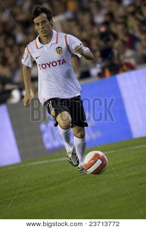 สเปนลีแข่งขันฟุตบอลหรือฟุตบอลในยุโรป - บาเลนเซีย vs Espanyol - Octuber 2007 - 2007-2008 