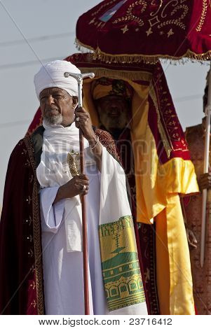 Christian Orthodox sacerdotes no Festival Timket.
