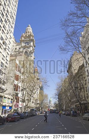 Buenos Aires - Sep 13: May Avenue On Sept 13, 2012 In Buenos Aires, Argentina. Street Connects The P