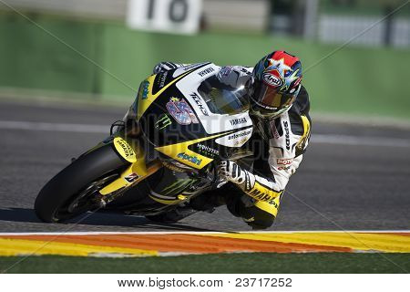 巴伦西亚，西班牙-11 月 6 日： MotoGP Comunitat 瓦伦西亚-科林 · 爱德华兹-关于在 2009 年 11 月 6 日