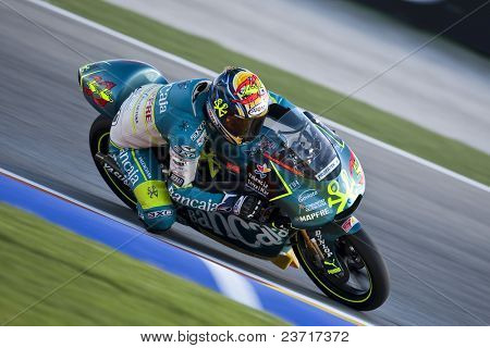 VALENCIA, Spagna - 6 novembre: MotoGP Comunitat Valenciana - Sergio Gadea - su 6 novembre 2009 in V