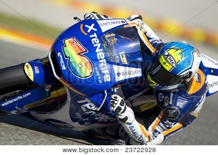 VALENCIA, Spagna - 6 novembre: Sergio Gadea in motogp GP della Comunitat Valenciana, Ricardo
