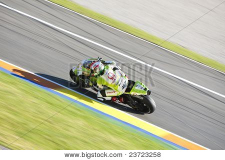 VALENCIA, Spanje - 6 NOVEMBER: Aleix Espargaro in de motogp Grand Prix van de Comunitat Valenciana, Rica