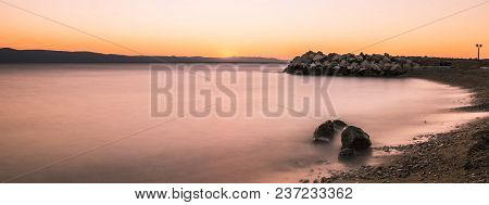 Croatian Sunset In Podgora, Makarska Riviera, Croatia