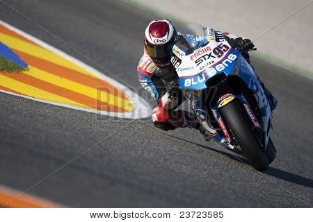 VALENCIA, SPAIN - NOVEMBER 6: Al Naimi in motogp Grand Prix of the Comunitat Valenciana, Ricardo Tormo Circuit of Cheste, Spain on november 6, 2010