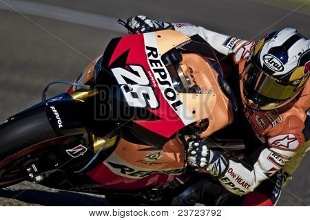 VALENCIA, Espanja - Marraskuu: Dani Pedrosa motogp Grand Prix Comunitat Valenciana Ricardo