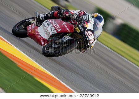 VALENCIA, Hiszpania - 7 listopada: Folger w motogp Grand Prix Comunitat Valenciana Ricardo Tormo
