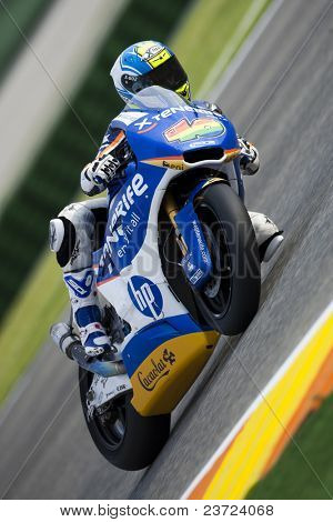 VALENCIA, Spagna - 7 novembre: Sergio Gadea in motogp GP della Comunitat Valenciana, Ricardo