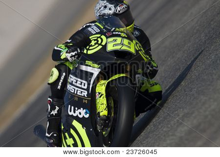 VALENCIA, Spagna - 10 febbraio: Partecipante in Moto2 e 125 prova - Iannone - il 10 febbraio, 2