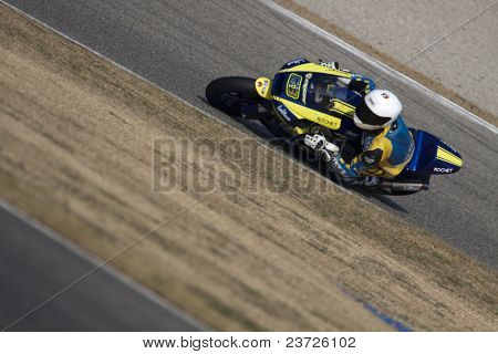 VALENCIA, Spagna - 10 febbraio: Partecipante in Moto2 e 125 prova - Mike Di Meglio - Februar