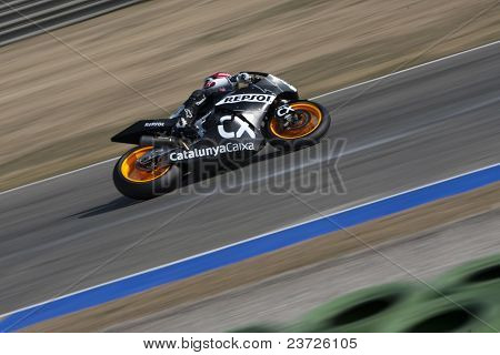 VALENCIA, Spagna - 10 febbraio: Partecipante in Moto2 e 125 prova - Marc Marquez - febbraio 