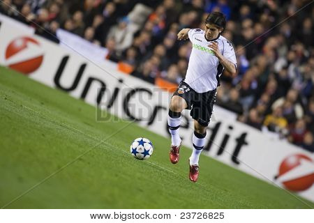 VALENCIA, Spanien - Feb 15 - Banega i UEFA Champions League mellem Valencia C.F. vs Schalke