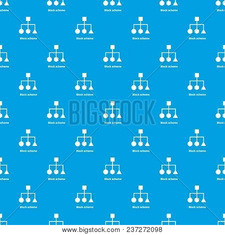 Block Scheme Pattern Vector Seamless Blue Repeat For Any Use
