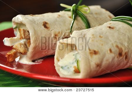 Primo piano due shawarma