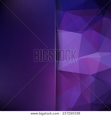 Abstract Polygonal Vector Background. Purple Geometric Vector Illustration. Creative Design Template