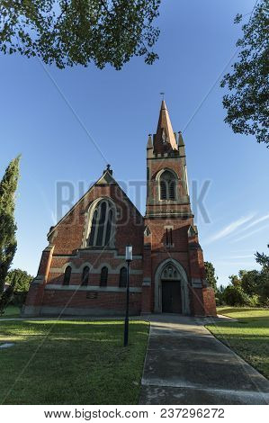 View Of The St Andrew Presbyterian Church, A Victorian Gothic Revival Building, Erected In 1890 In B