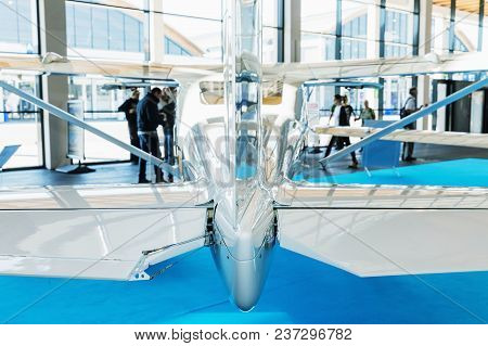 Small Sports Airplane At The Show, Exibition Aicraft