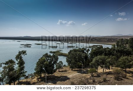 Shore Of Lake Sevan In The Area Of Sevanavank Monastery In Armenia