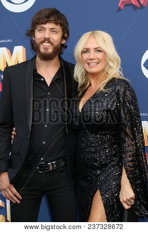 LAS VEGAS - APR 15:  Chris Janson, Kelly Lynn at the Academy of Country Music Awards 2018 at MGM Grand Garden Arena on April 15, 2018 in Las Vegas, NV