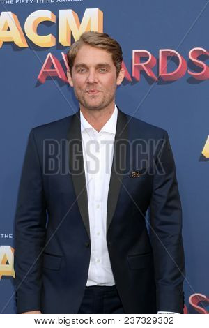 LAS VEGAS - APR 15:  Brett Young at the Academy of Country Music Awards 2018 at MGM Grand Garden Arena on April 15, 2018 in Las Vegas, NV