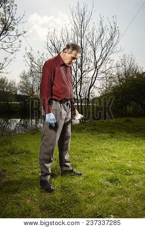 Man Looking For Falling Meteorite Made Happy Find On Spring Meadow