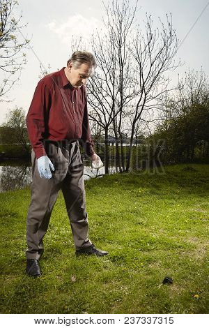 Man Looking For Falling Meteorite Made Happy Find On Spring Meadow
