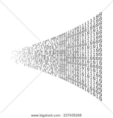 Binary Code Digital Technology. Data Sorting. From Chaos To System. Artificial Intelligence.big Data