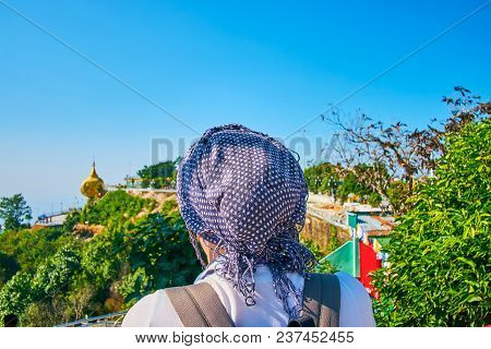 Watching The Golden Rock, Kyaiktiyo, Myanmar