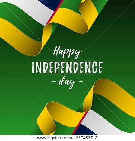 Banner Or Poster Of Central African Republic Independence Day Celebration. Central African Republic 