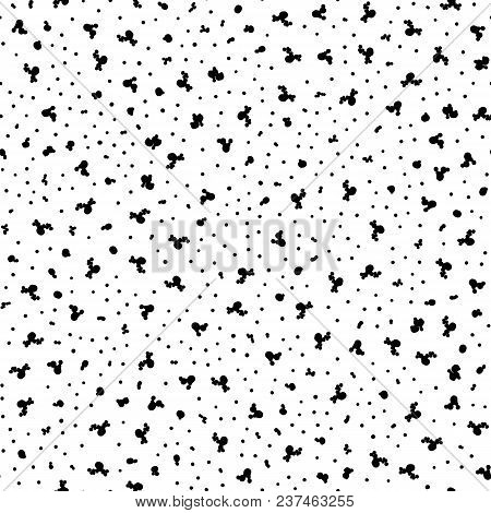 Grunge Ink Background. Dust Overlay Distress Grain. Grune Seamless Blob Pattern