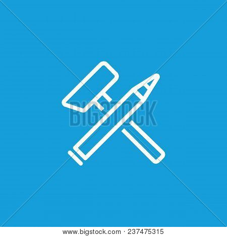 Icon Of Hammer And Chisel. Tool, Professional, Art. Craft Concept. Can Be Used For Topics Like Educa