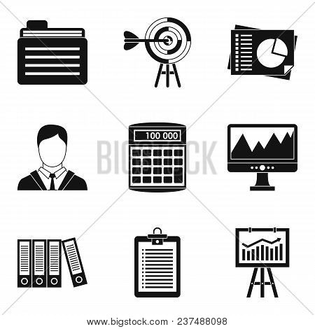 Dedicated Computer Icons Set. Simple Set Of 9 Dedicated Computer Vector Icons For Web Isolated On Wh