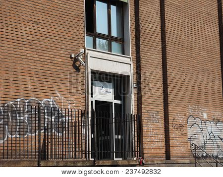 Milan, Italy - Circa April 2018: Dogane (meaning Customs) Building