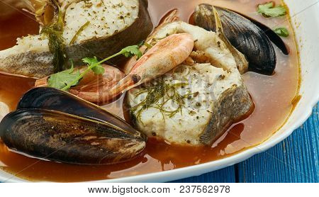 Suquet De Peix - French Fish Soup, Close Up