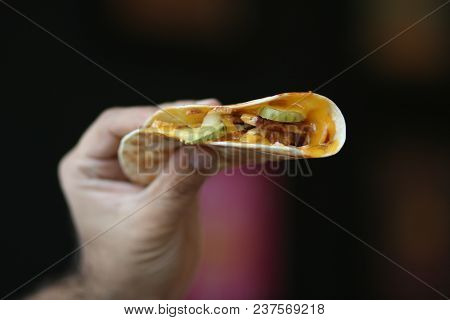 Chicken Wrap Stuffed With Jalapenos Chicken And Cheese